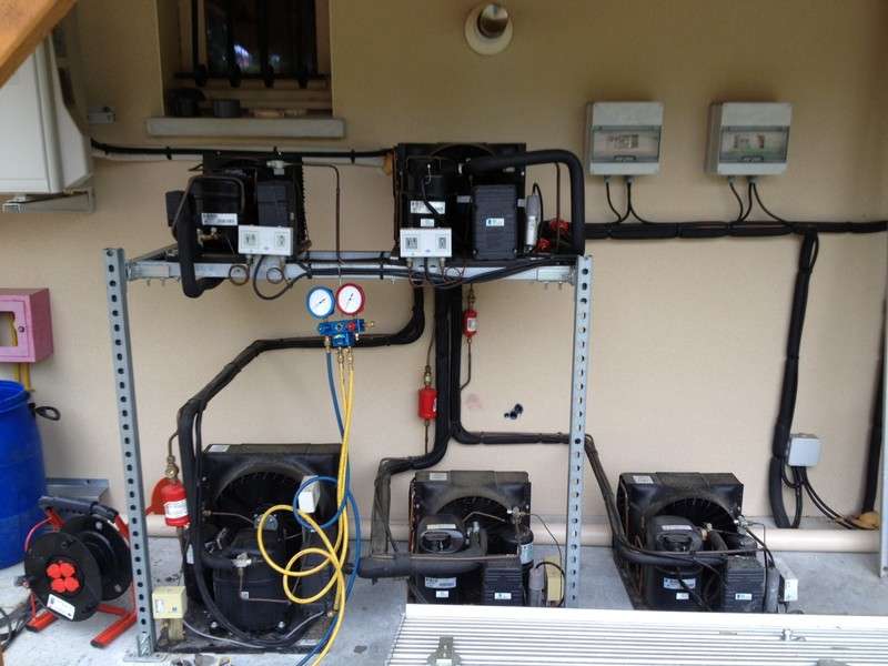 installation frigoriste groupe condensation